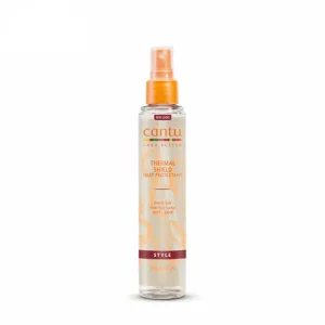 اسپری ضد حرارت ایتالیایی کنتو Cantu Shea Butter Thermal Shield Heat Protectant مناسب انواع موهای فر و موج دار 151 میل