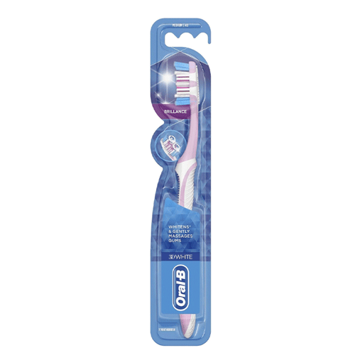 Oral-B3D-White-Toothbrush-Medium مسواک اورال بی Oral B 3D White Brilliance با برس متوسط - Image 1