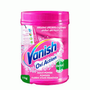 پودر لکه بر لباس انگلیسی ونیش Vanish Oxi Action مخصوص لباس های رنگی 500 گرم