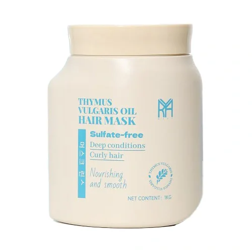 Untitled-9-ezgif.com-optiwebp ماسک مو بدون سولفات کره ای ماری MARY Thymus Vulgaris Oil Hair Mask مخصوص موهای فر حاوی روغن آویشن 1000 میل - Image 1