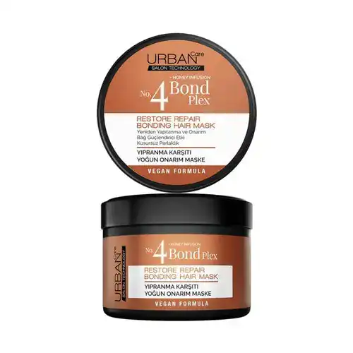 bond-plex-hair-care-mask-1-2579-14-O-min-ezgif.com-optiwebp ماسک موی داخل حمام اوربان کر Urban Care No.4 Bond Plex ترمیم کننده بدون سولفات 230 میل - Image 1