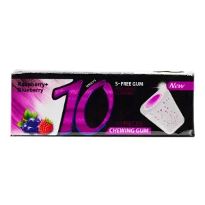 آدامس کانادایی نیو تن New 10 با طعم تمشک و بلوبری 10 عددی