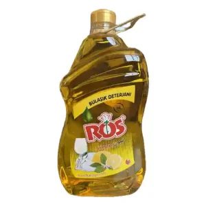 مایع ظرفشویی رز Ros BULAŞIK DETERJANI LİMON با رایحه لیمو 4 لیتر