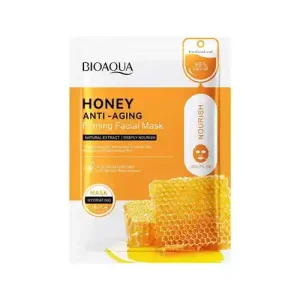 ماسک صورت ورقه ای چینی بیوآکوا Bioaqua HONEY حاوی عصاره عسل 30 میل