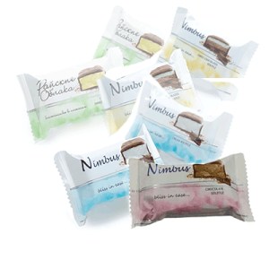 شکلات روسی دسری نیمبوس Nimbus soufle مخلوط 4 طعم لیمو ،شکلات ،خامه وبادام زمینی 250 گرم