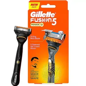 تیغ خودتراش مردانه ژاپنی ژیلت Gillette Fusion5 Power پنج تیغه- با قابلیت لرزش (ویبره)
