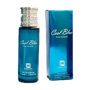ادکلن مردانه جانوین دیویدوف کول واتر  Johnwin Cool Blue Pour Homme با رایحه تند و خنک 30 میل