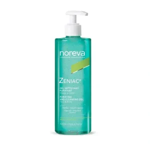 ژل شستشوی صورت و بدن فرانسوی نوروا Noreva Zeniac Purifying and Cleansing Gel مناسب پوست چرب و جوش دار 400 میل