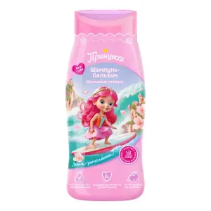 شامپو -بالم کودک روسی پرنسس Эко Принцесса Шелковие локоны مناسب کودکان با موهای بلند یا گره‌خورده 250 میل