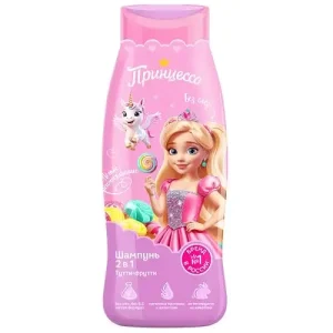 شامپو و نرم‌کننده کودک روسی پرنسس Принцесса با رایحه میوه‌ای شیرین 400 میل