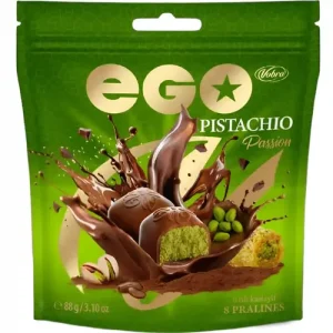 شکلات لهستانی وبرو Vobro Ego با مغز کرم پسته و کادایف 88 گرم
