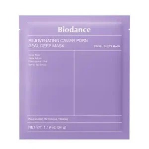 ماسک ورقه ای کره ای خاویار بیودنس Biodance Caviar جوانساز 34 گرم