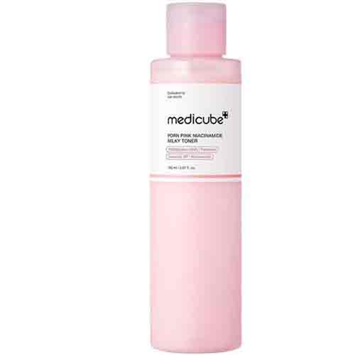 Untitled-3 تونر شیری کره ای مدی کیوب Medicube PDRN Pink Niacinamide Milky روشن کننده و آبرسان 150میل - Image 1