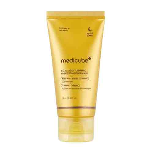 Untitled-3 ماسک شب کره ای مدی کیوب Medicube Kojic Acid Turmeric Mask حاوی کوجیک اسید و زردچوبه 75 میل - Image 1