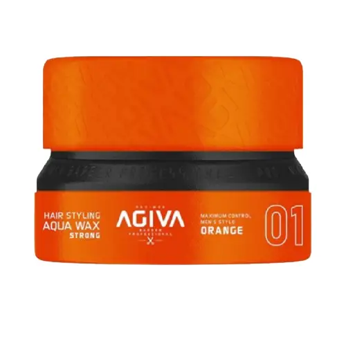 agiva-hair-styling-aqua-wax-strong-orange-01-155ml copy واکس مو آگیوا Agiva Wax شماره 01 نارنجی 155 میل - Image 1