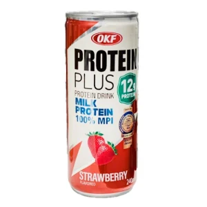 شیر پروتئینی کره ای او کی اف OKF Protein Plus با طعم توت فرنگی 240 میل