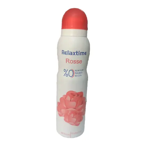 photo23699 copy اسپری ضدتعریق زنانه ریلکس تایم Rlxtime Deodorant Rose با رایحه گل رز 150 میل - Image 1