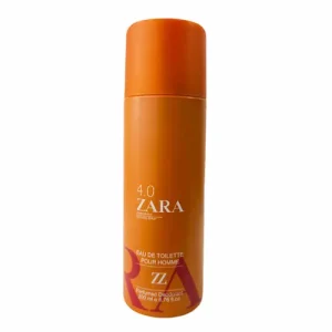 اسپری خوشبوکننده بدن مردانه اسپانیایی زارا ZARA 4.0 Perfumed Deodorant Natural Spray با رایحه گرم و چوبی 200 میل