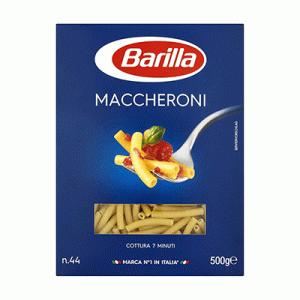پاستا ایتالیایی باریلا لوله ای Barilla Maccheroni N44 وزن 500گرم
