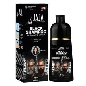 شامپو رنگ جاجا JAJA BLACK SHAMPOO مناسب آقایان و خانم ها - رنگ مشکی 300 میل