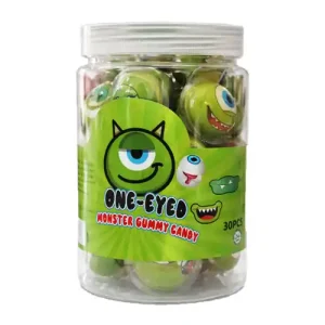 آبنبات ژله‌ای روسی گامی کندی ONE-EYED MONSTER GUMMY CANDY طرح هیولای تک چشم - بسته 30 عددی