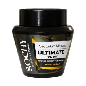 ماسک مو سوچی SOCHY Saç Bakım Maskesi ULTIMATE repair مناسب موهای آسیب دیده 300 میل