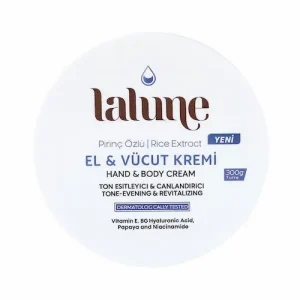 کرم دست و بدن لالونه lalune HAND & BODY CREAM Pirinç Özlú با عصاره برنج 300 گرم